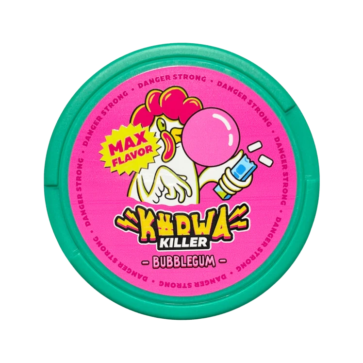 Killer Bubblegum nicotine pouch by Kurwa snus