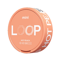 Hot Peach Mini nicotine pouch by Loop snus
