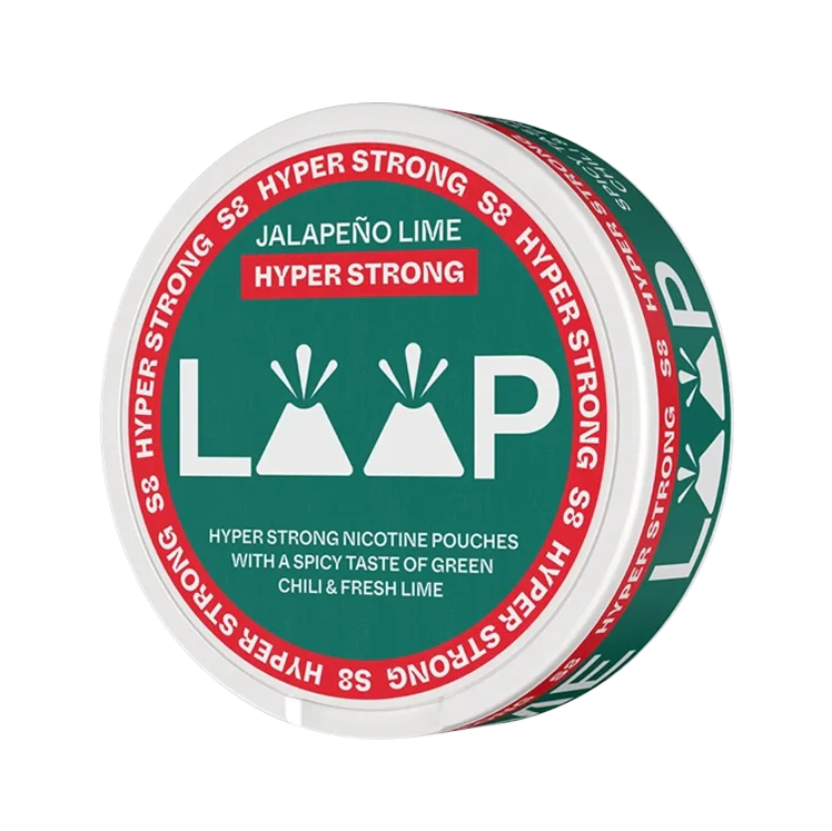 Jalapeno Lime Hyper Strong nicotine pouch by Loop snus