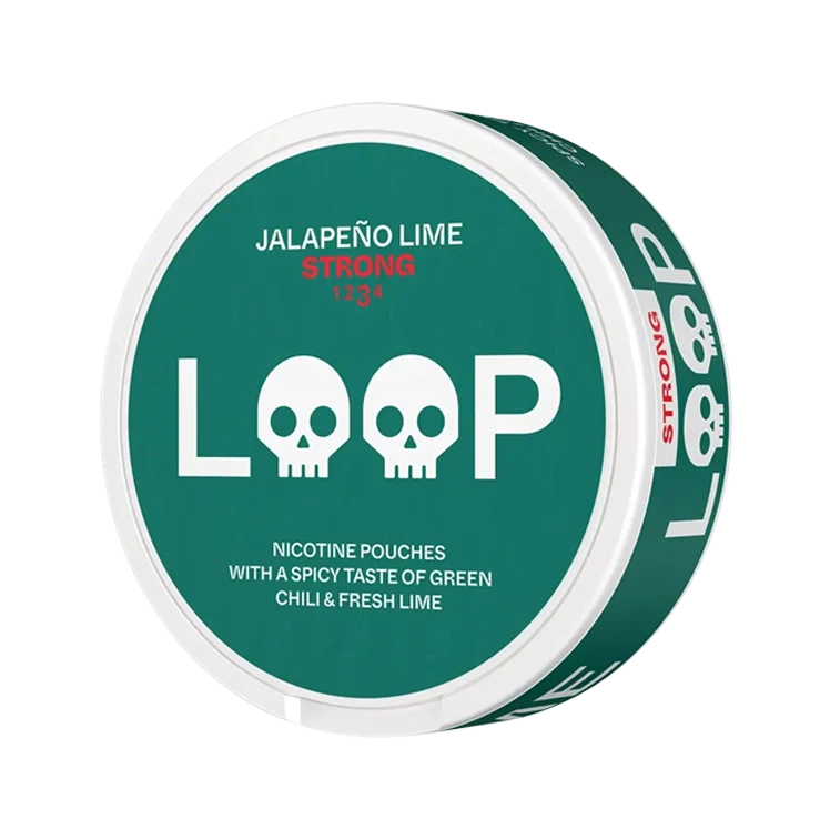 Jalapeno Lime Strong nicotine pouch by Loop snus