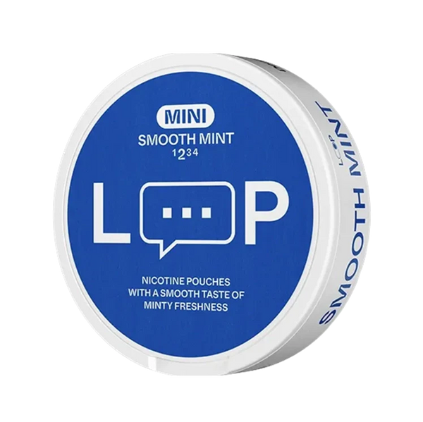 Smooth Mint Mini nicotine pouch by Loop snus