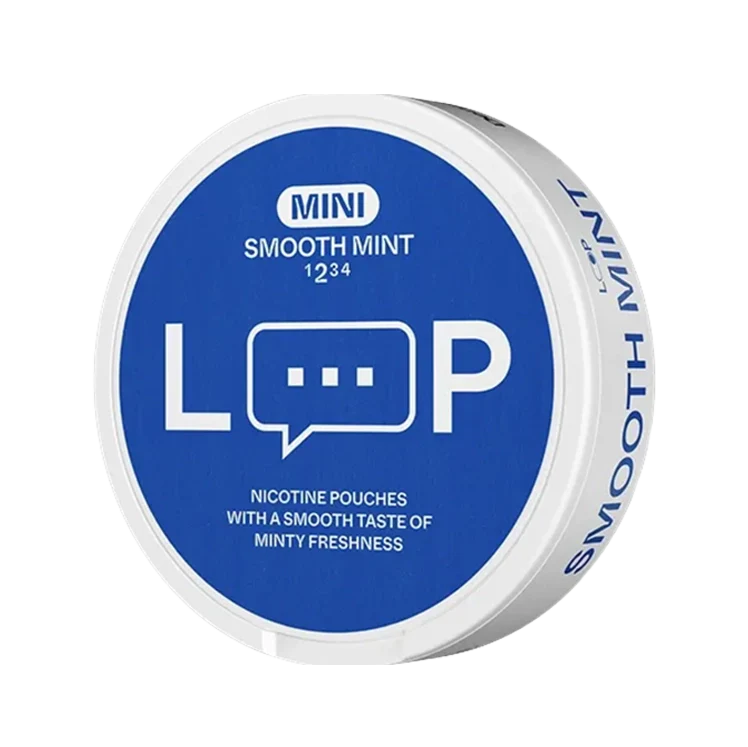 Smooth Mint Mini nicotine pouch by Loop snus