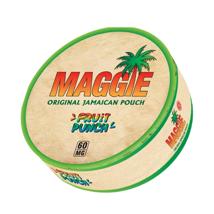 Fruit Punch nicotine pouch by Maggie snus