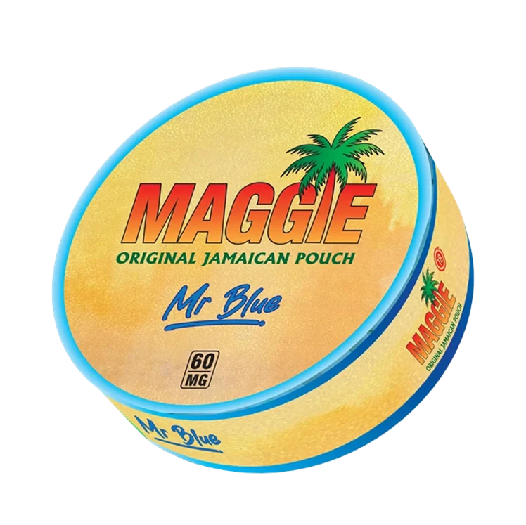 Mr Blue nicotine pouch by Maggie snus
