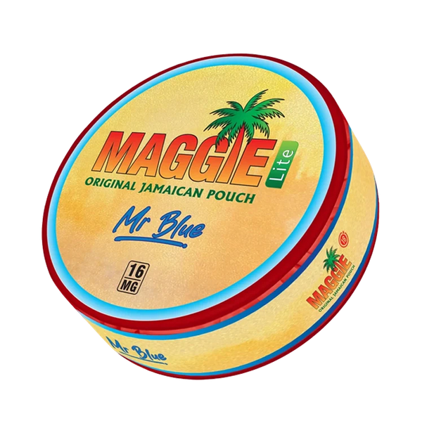 Mr Blue Lite nicotine pouch by Maggie snus