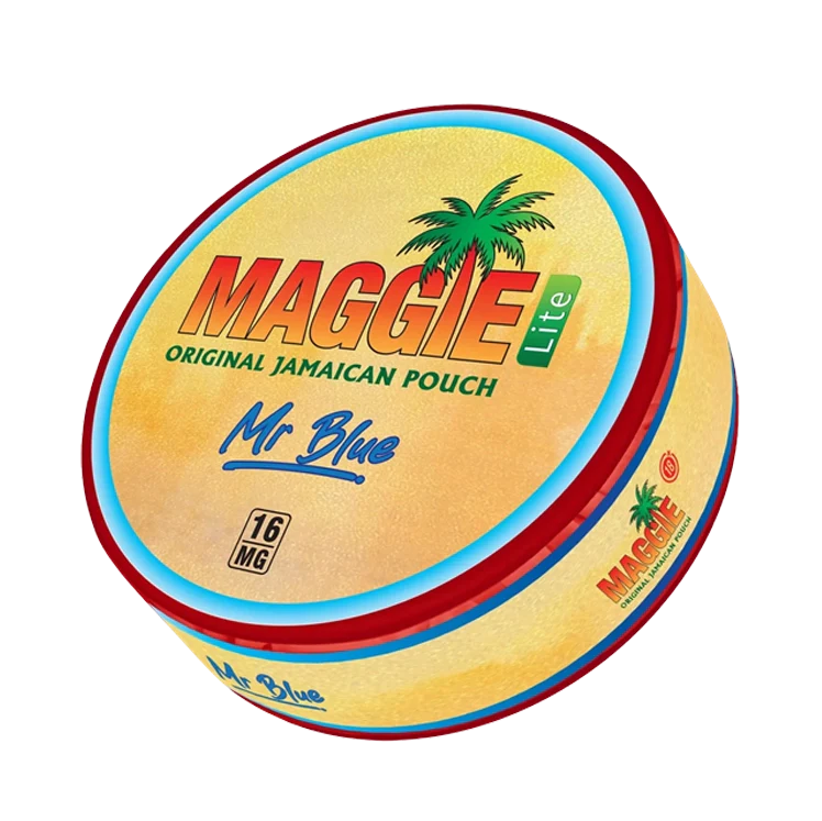 Mr Blue Lite nicotine pouch by Maggie snus