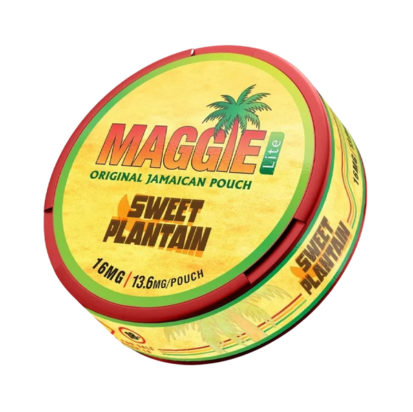 Sweet Plantain Lite nicotine pouch by Maggie snus