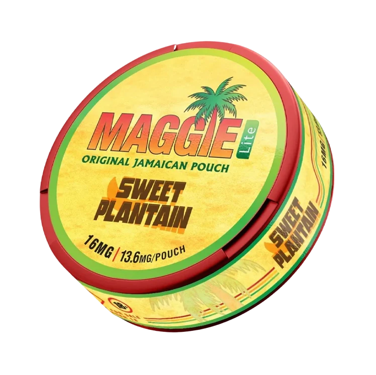Sweet Plantain Lite nicotine pouch by Maggie snus