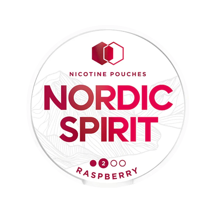 Raspberry Regular nicotine pouch by Nordic Spirit snus