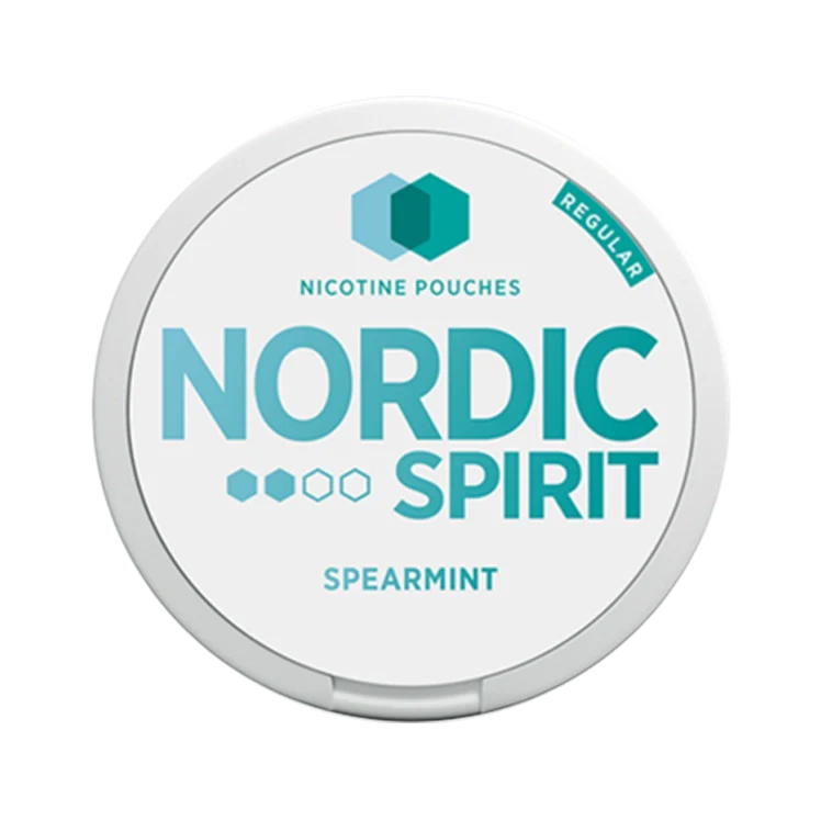 Spearmint Regular nicotine pouch by Nordic Spirit snus