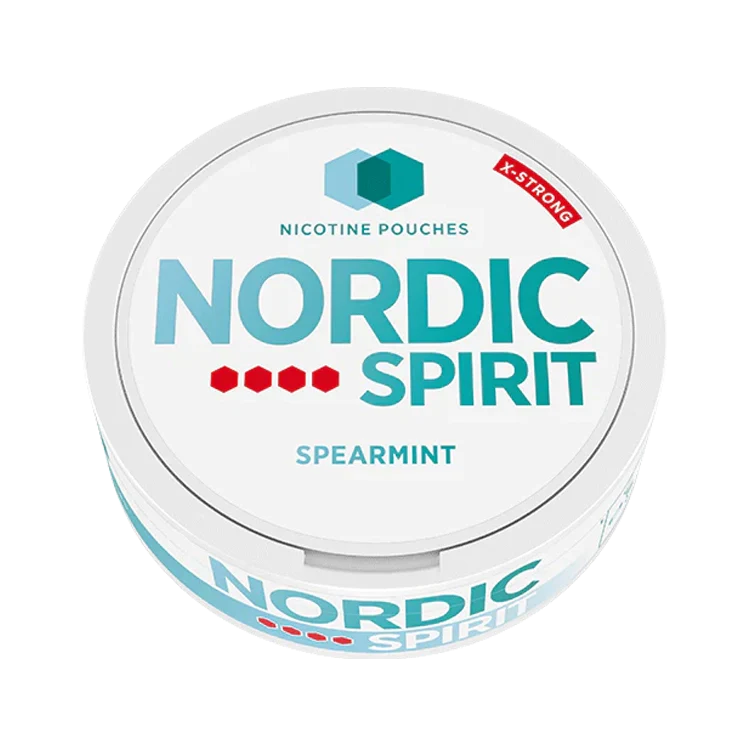 Spearmint X Strong nicotine pouch by Nordic Spirit snus