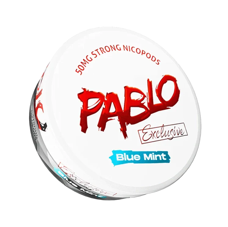 Exclusive Blue Mint nicotine pouch by Pablo snus