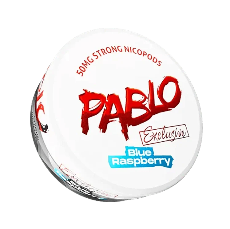 Exclusive Blue Raspberry nicotine pouch by Pablo snus