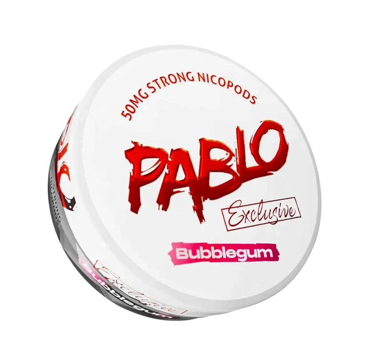 Exclusive Bubblegum nicotine pouch by Pablo snus