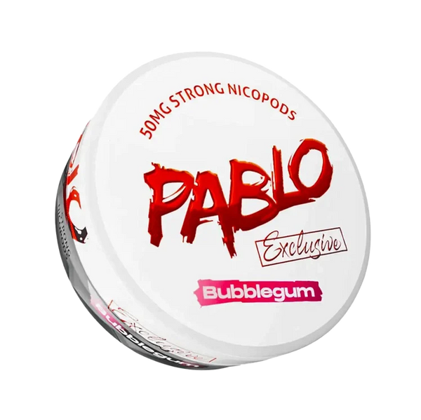 Exclusive Bubblegum nicotine pouch by Pablo snus