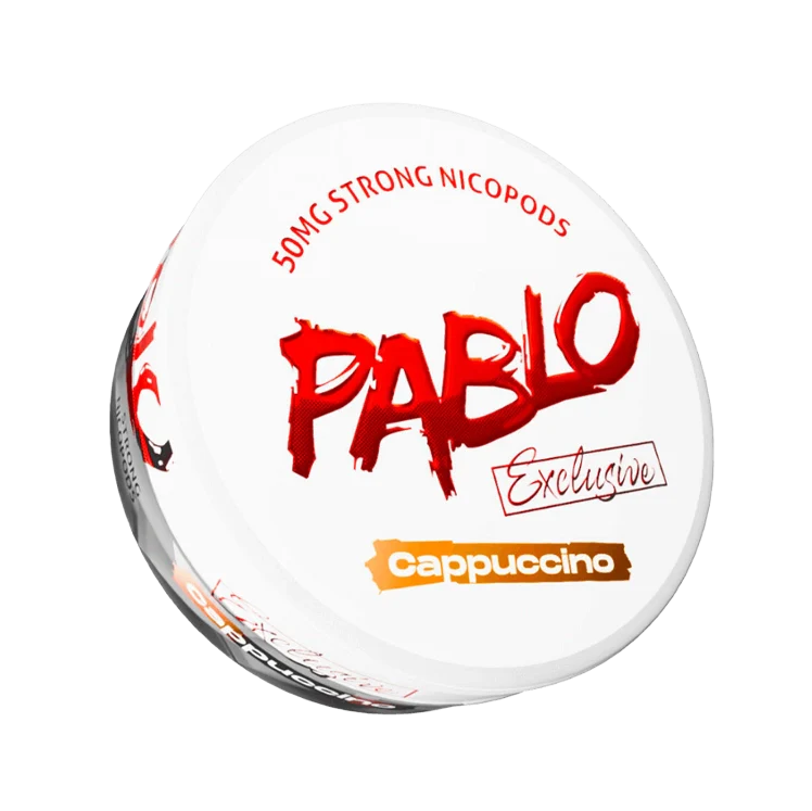 Exclusive Cappuccino nicotine pouch by Pablo snus