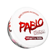 Exclusive Cherry Cola nicotine pouch by Pablo snus