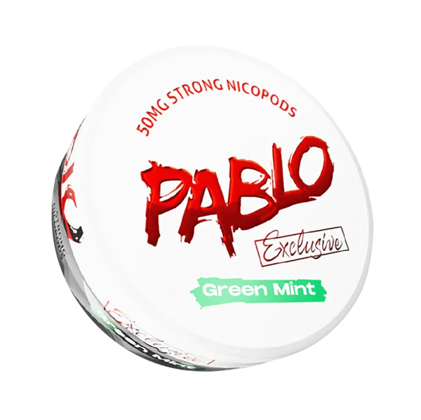 Exclusive Green Mint nicotine pouch by Pablo snus