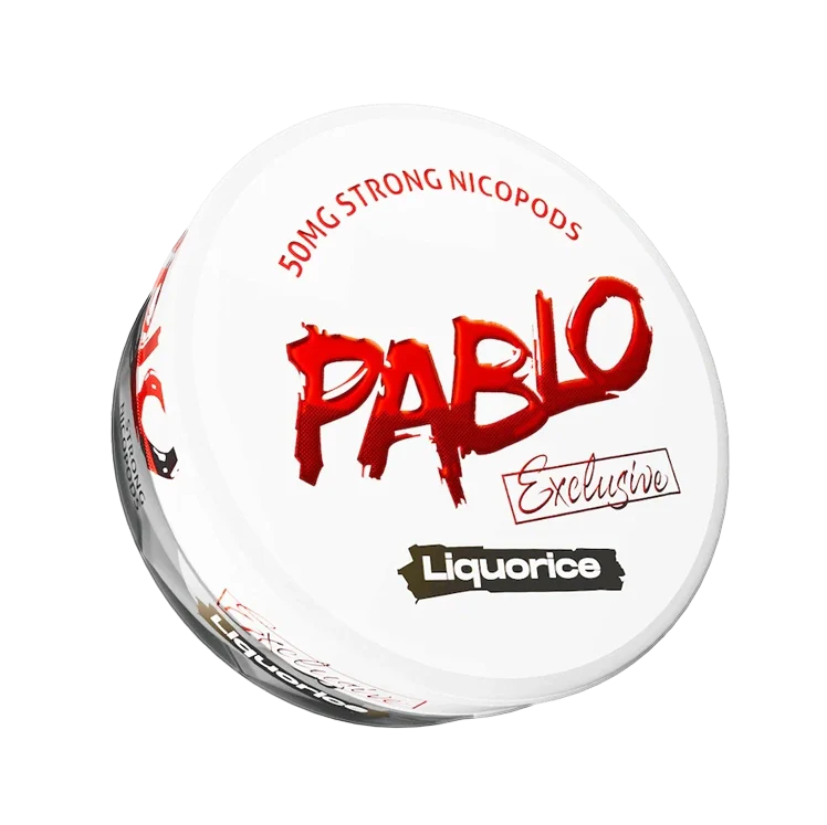 Exclusive Liquorice nicotine pouch by Pablo snus