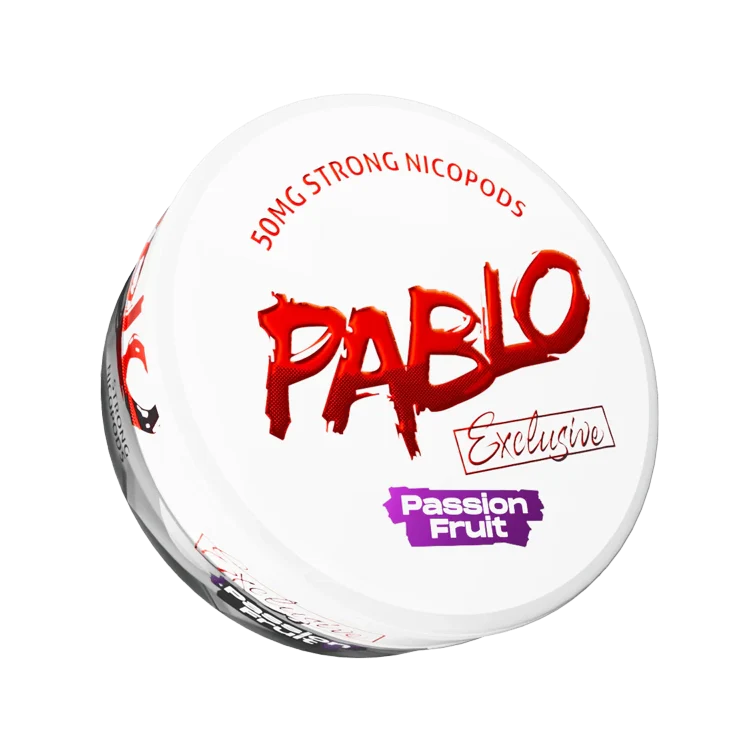 Exclusive Passion Fruit nicotine pouch by Pablo snus
