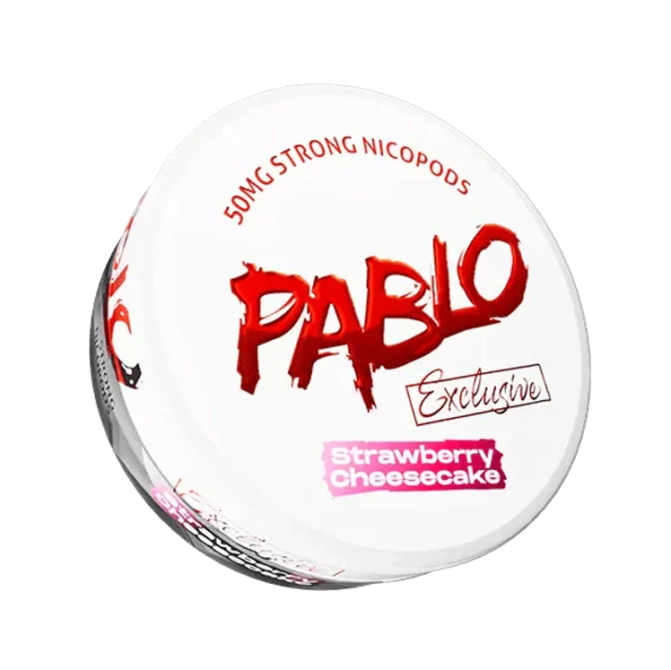 Exclusive Strawberry Cheesecake nicotine pouch by Pablo snus
