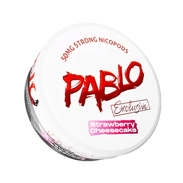 Exclusive Strawberry Cheesecake nicotine pouch by Pablo snus