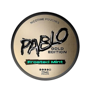 Gold Frosted Mint nicotine pouch by Pablo snus