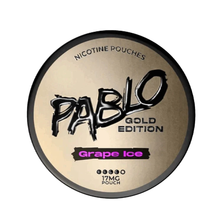 Gold Grape Ice nicotine pouch by Pablo snus