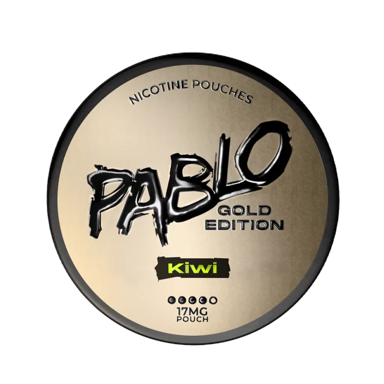 Gold Kiwi nicotine pouch by Pablo snus