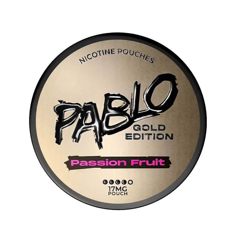Gold Passion Fruit nicotine pouch by Pablo snus