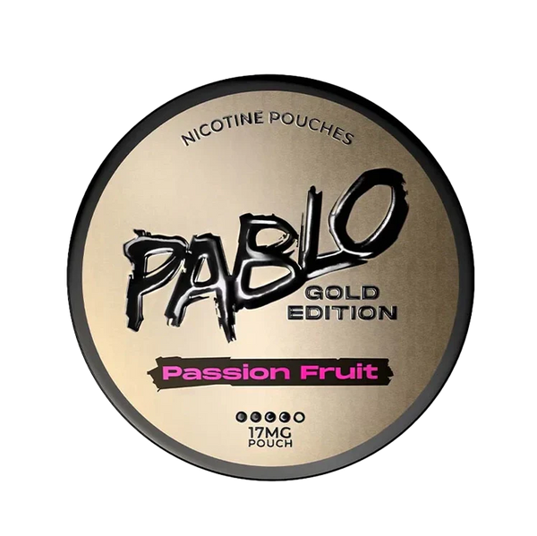 Gold Passion Fruit nicotine pouch by Pablo snus