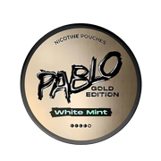 Gold White Mint nicotine pouch by Pablo snus