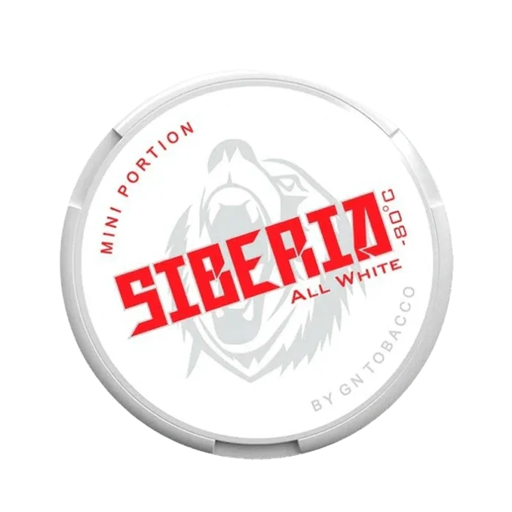 All White Mini nicotine pouch by Siberia snus