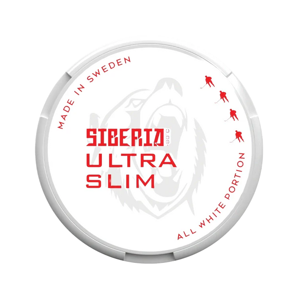 All White Ultra Slim nicotine pouch by Siberia snus