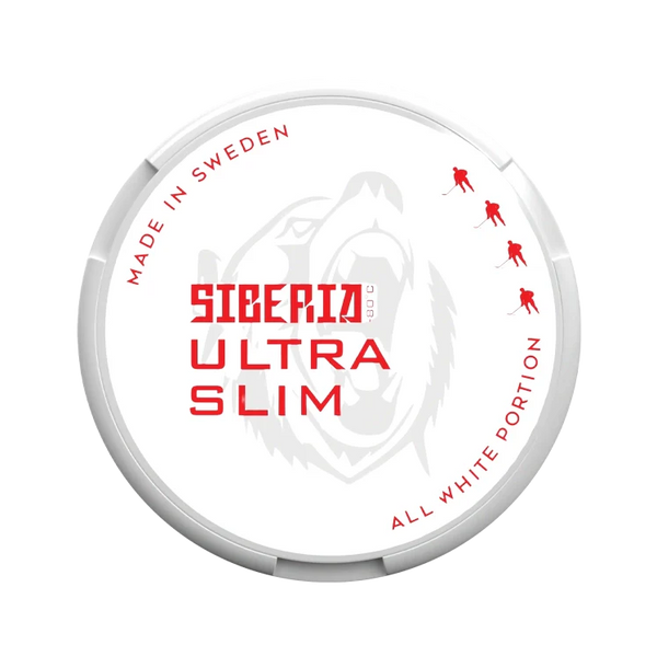 All White Ultra Slim nicotine pouch by Siberia snus