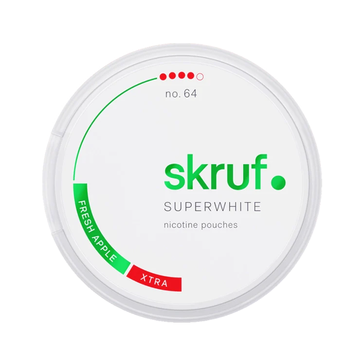 Fresh Apple Extra Strong nicotine pouch by Skruf snus