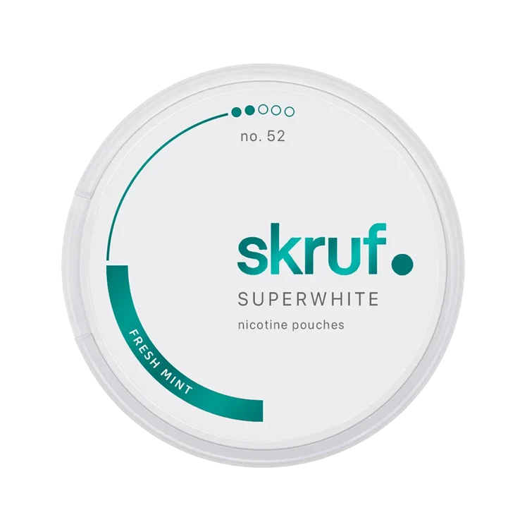 Fresh Mint S2 nicotine pouch by Skruf snus