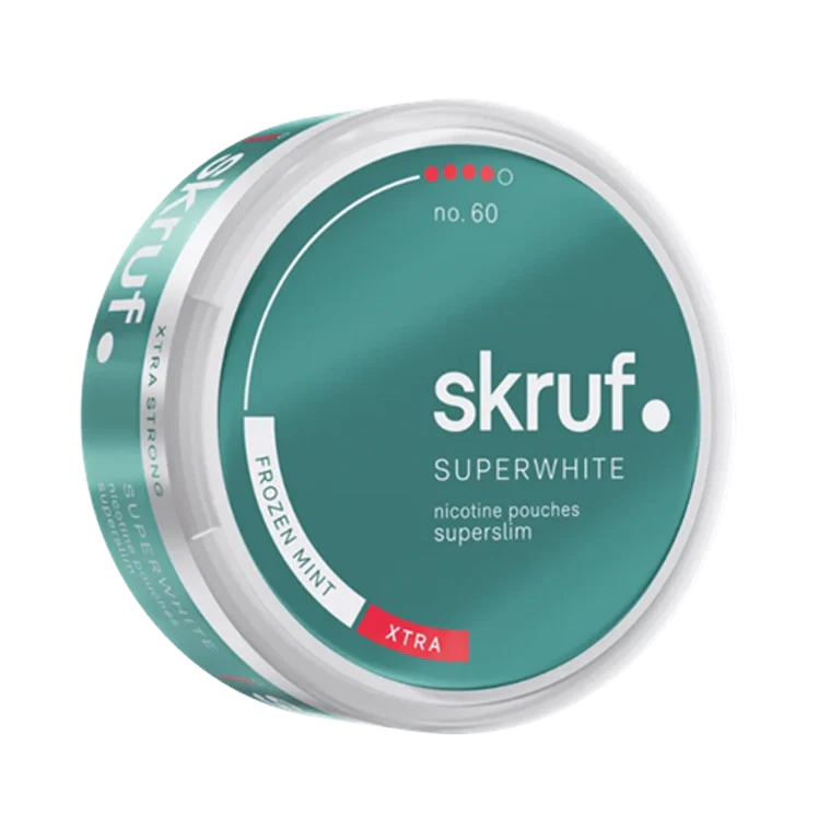 Frozen Mint Superslim S4 nicotine pouch by Skruf snus