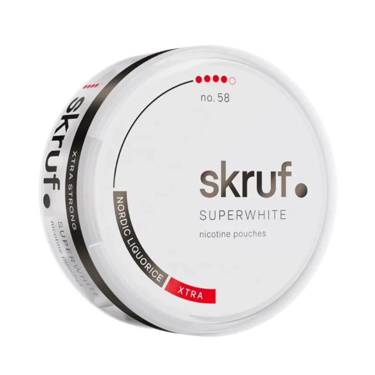 Nordic Liquorice S4 nicotine pouch by Skruf snus