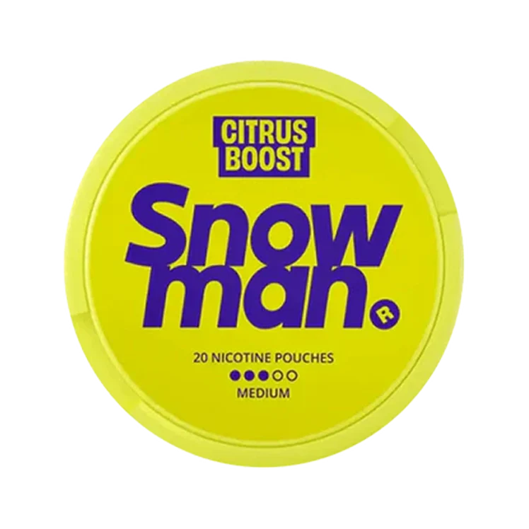 Citrus Boost nicotine pouch by Snowman snus