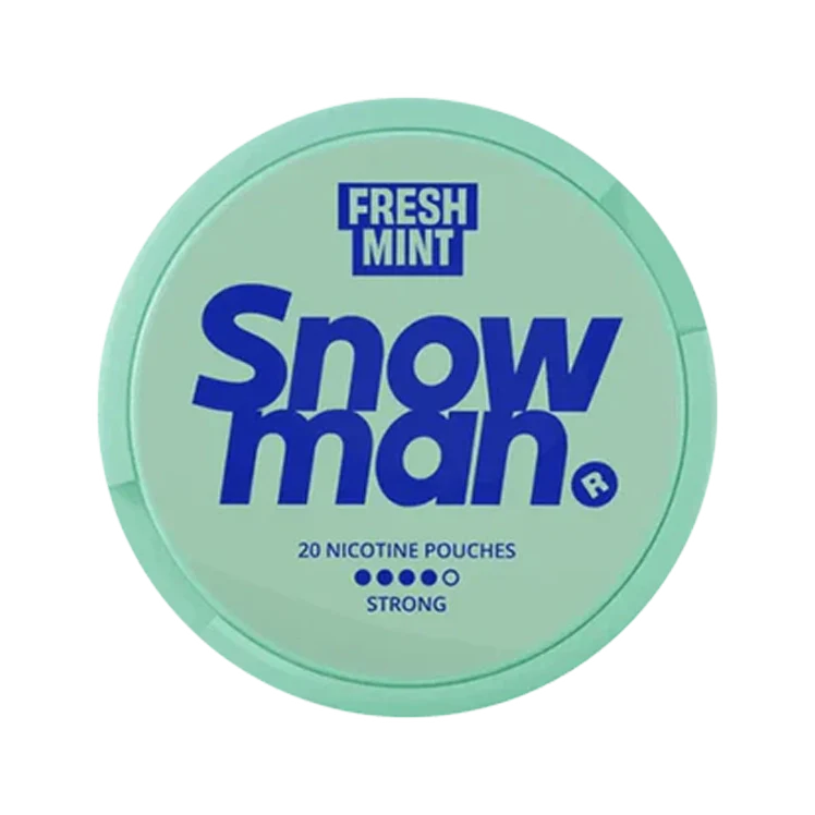 Fresh Mint nicotine pouch by Snowman snus