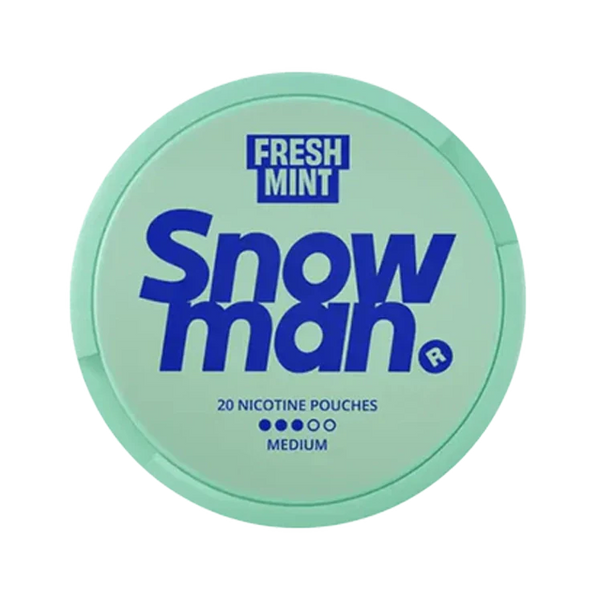 Fresh Mint nicotine pouch by Snowman snus