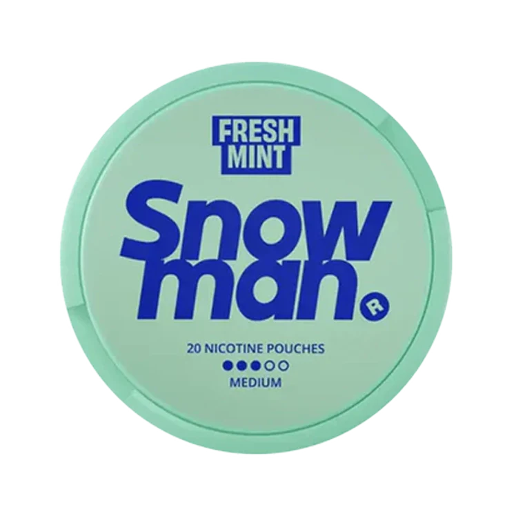 Fresh Mint nicotine pouch by Snowman snus