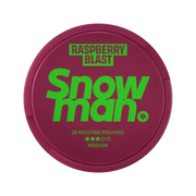 Raspberry Blast nicotine pouch by Snowman snus