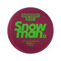 Raspberry Blast nicotine pouch by Snowman snus