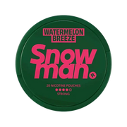Watermelon Breeze nicotine pouch by Snowman snus