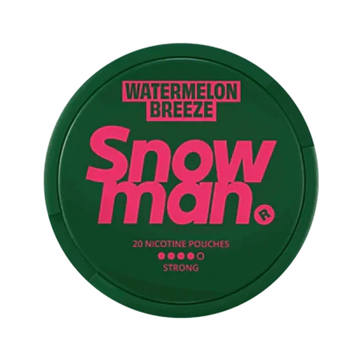 Watermelon Breeze nicotine pouch by Snowman snus