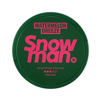 Watermelon Breeze nicotine pouch by Snowman snus