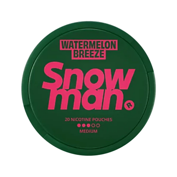 Watermelon Breeze nicotine pouch by Snowman snus