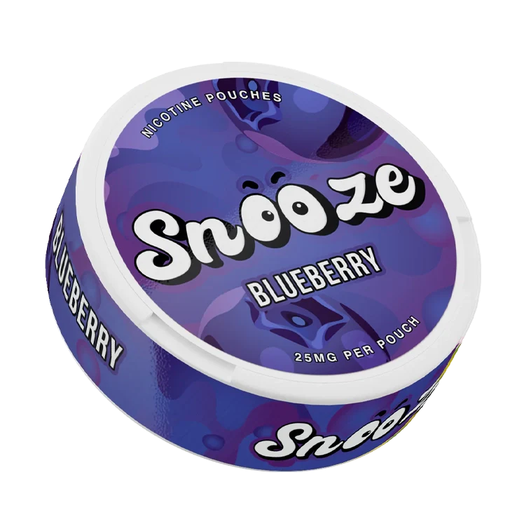 Blueberry nicotine pouch by SNOOZE snus